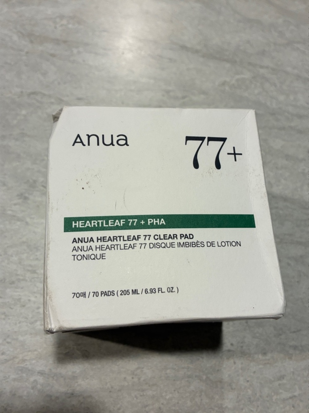 Anua Heartleaf 77+ Clear Pads - White with Green Accent